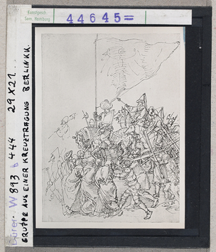 Vorschaubild Albrecht Dürer: Gruppe aus einer Kreuztragung. Berlin, Kupferstichkabinett 